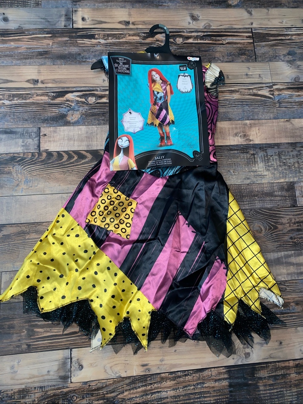 Disney Sally Patchwork Costume dress size M 7-8 - Picture 2 of 5